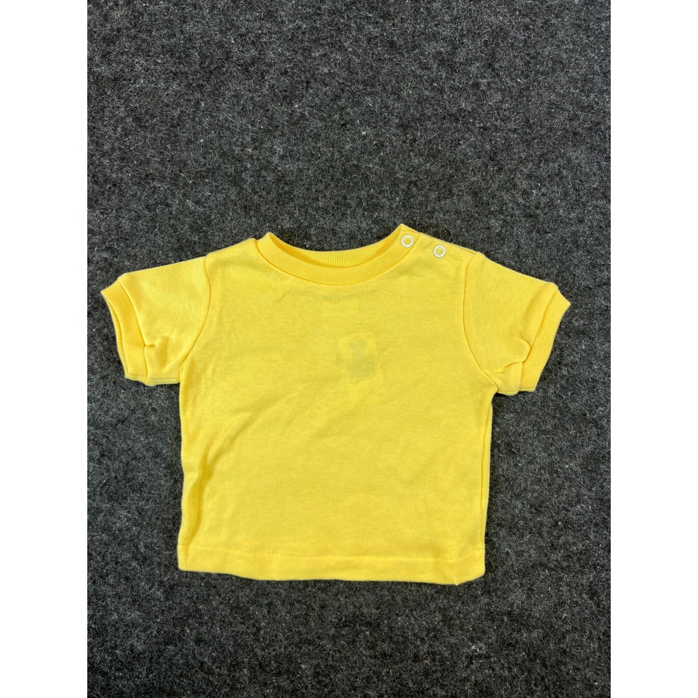 Vintage 1984 Disney Babies Yellow T-Shirt 18 Months Toddler 5003-N Deadstock NWT